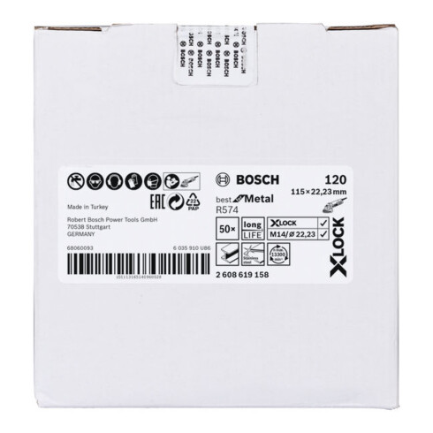 Bosch Disco in fibra X-LOCK R574 Best for Metal