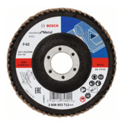Bosch Disco lamellare X431 Standard for Metal, in fibre di vetro, dritto