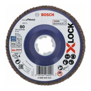 Bosch Disco lamellare X-LOCK X571 Best for Metal, dritto