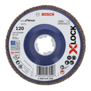 Bosch Disco lamellare X571 Best for Metal, dritto, 115mm, K 120, plastica