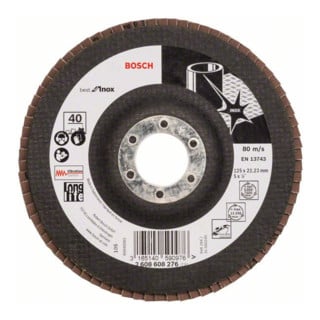 Bosch Disco lamellare X581 Best for Inox, dritto