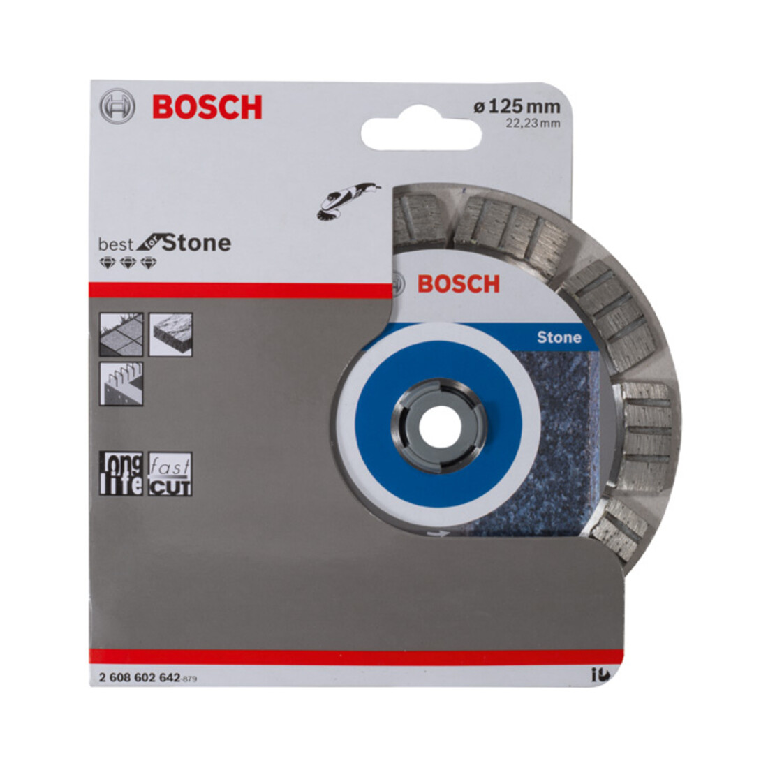 Bosch Disco per troncatura diamantato Best for Stone 125 x 22,23 x 2,2 x 12 mm
