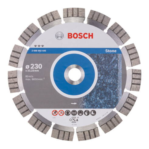 Bosch Disco per troncatura diamantato Best for Stone 230 x 22,23 x 2,4 x 15 mm