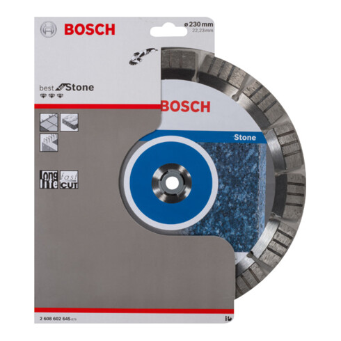 Bosch Disco per troncatura diamantato Best for Stone 230 x 22,23 x 2,4 x 15 mm