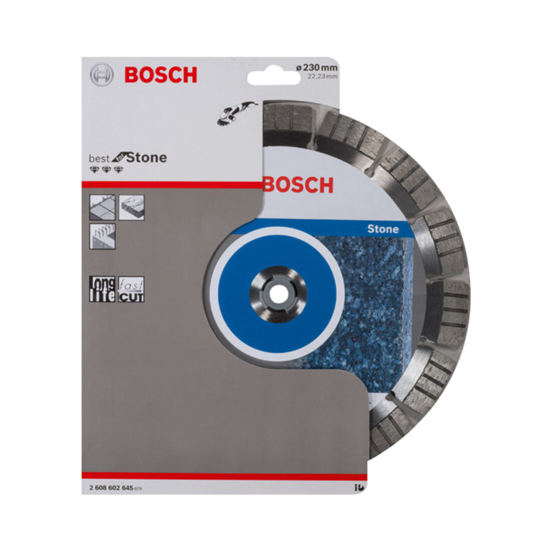 Bosch Disco per troncatura diamantato Best for Stone 230 x 22,23 x 2,4 x 15 mm