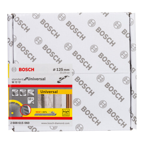 Bosch Disco per troncatura diamantato Standard for Universal 125 x 22, 23 x 2 x 10 mm