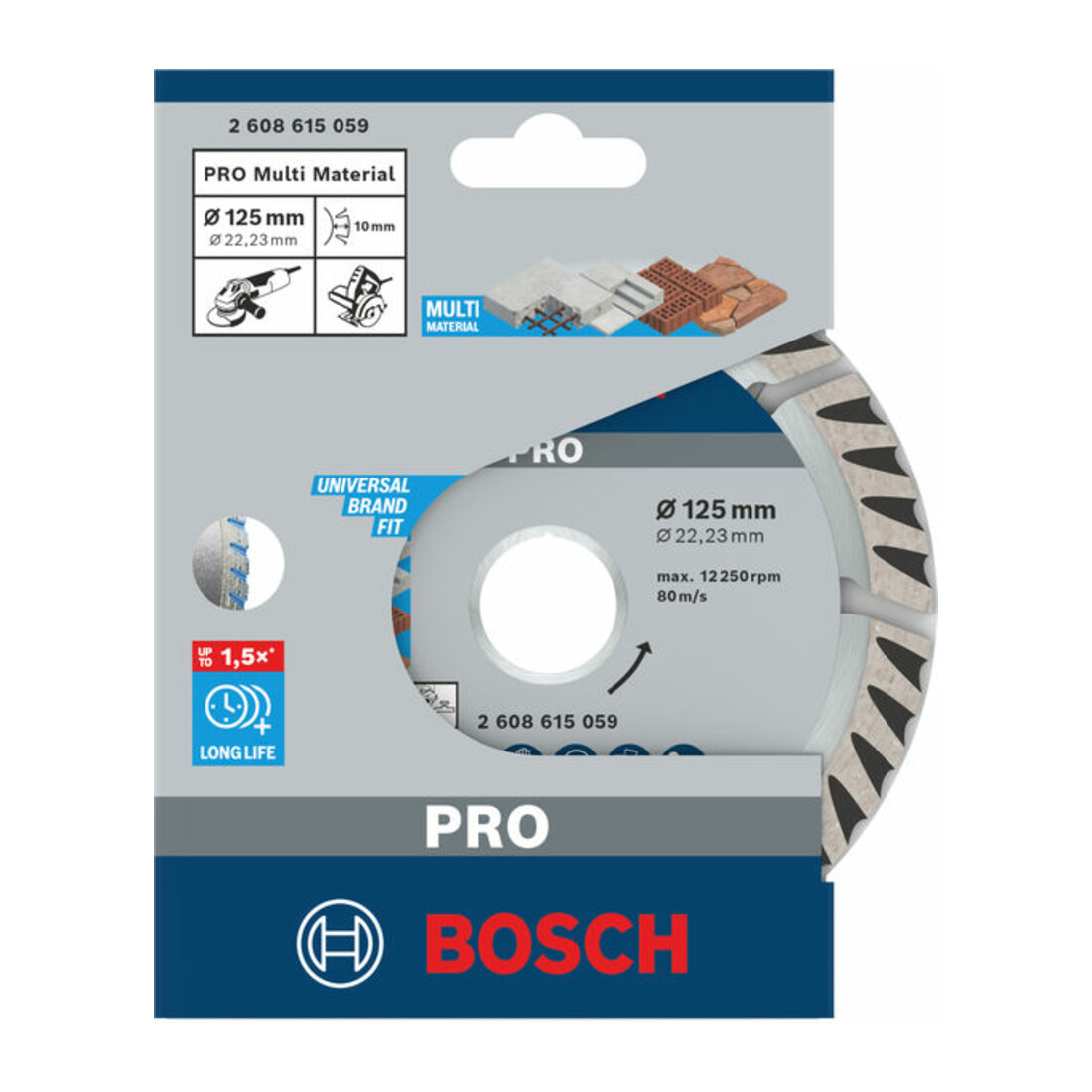 Bosch Disco per troncatura diamantato Standard for Universal 125 x 22, 23 x 2 x 10 mm