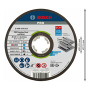 Bosch Disco per troncatura X-LOCK Expert per Inox+Metal AS 60 T-4