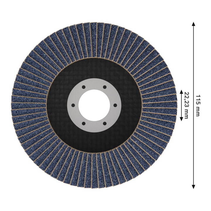 Bosch Disque à lamelles X451, 115 × 22,23 mm, K120, Z29, 15 pièces