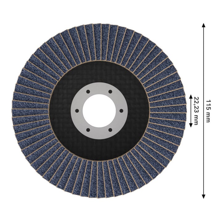 Bosch Disque à lamelles X451, 115 × 22,23 mm, K60, Z29, 15 pièces