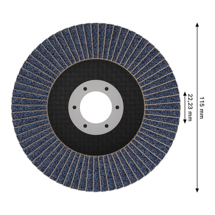 Bosch Disque à lamelles X451, 115 × 22,23 mm, K80, Z29, 15 pièces