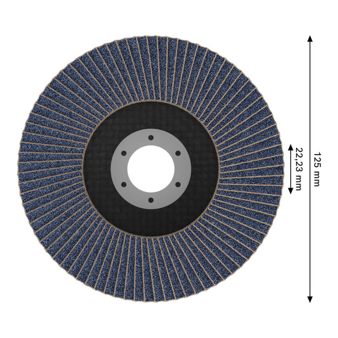 Bosch Disque abrasif à lamelles 125 mm, T27, K120