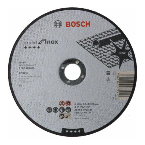 Bosch Disque de coupe droit Expert Expert pour Inox AS 46 T INOX BF 180 mm 2 mm
