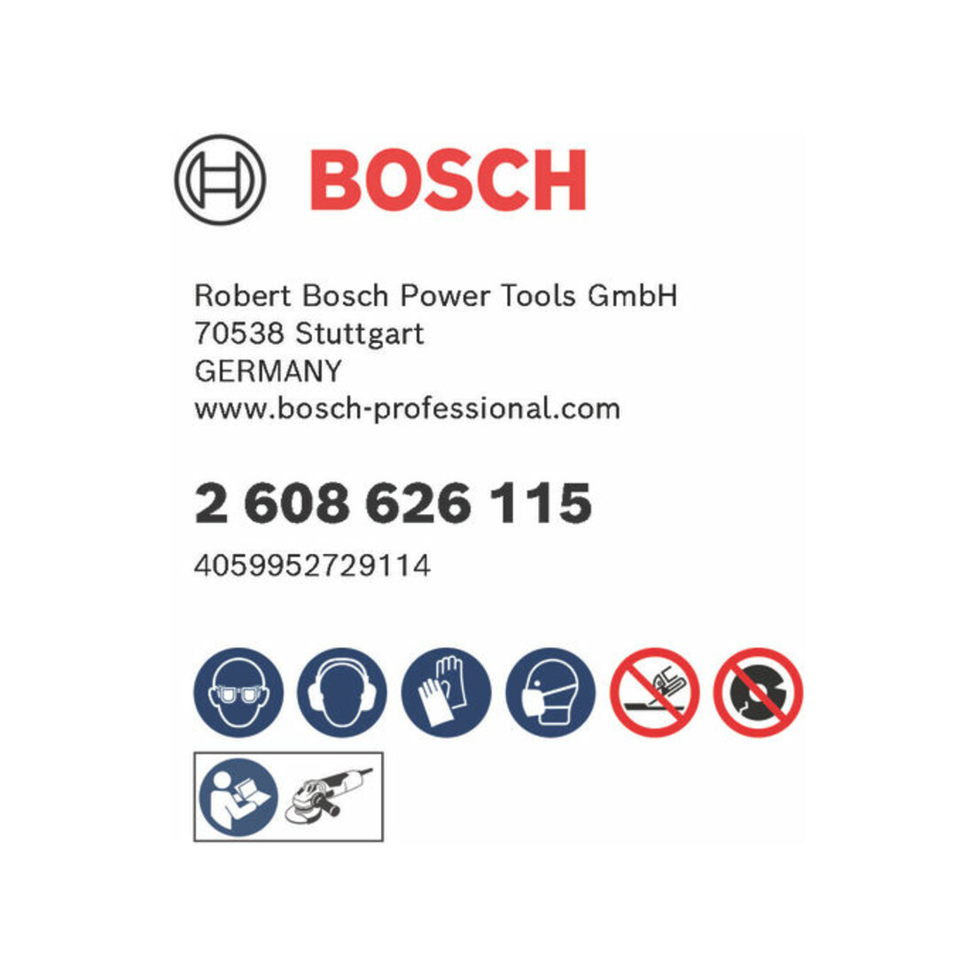 Bosch Disque de coupe métal Standard, 115 x 1 x 100, 100 pcs.