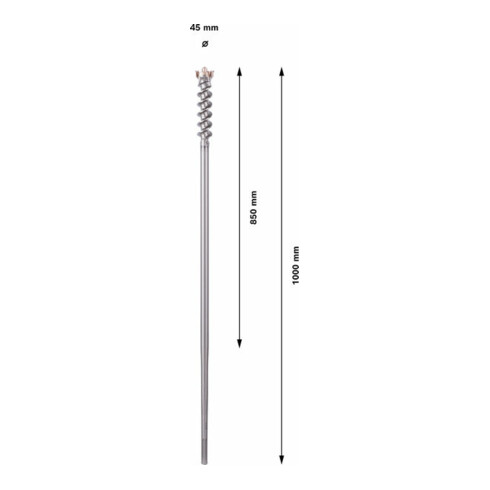 Bosch doorbraakboor SDS max-9 45 x 850 x 1000 mm