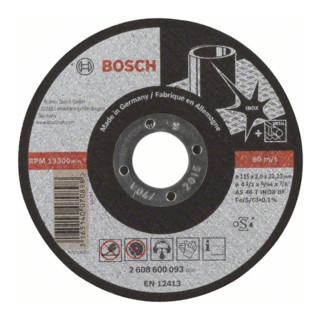 Bosch doorslijpschijven Expert for Inox, recht