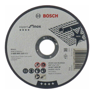 Bosch doorslijpschijven Expert for Inox, recht