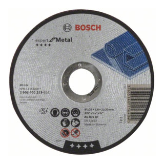 Bosch doorslijpschijven Expert for Metal, recht