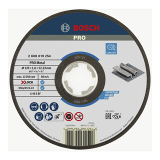 Bosch X-LOCK doorslijpschijf Expert for Metal AS 46 S BF