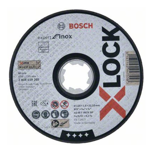 Bosch X-LOCK doorslijpschijf Expert for Inox AS 46 T