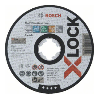 Bosch X-LOCK doorslijpschijf multimateriaal ACS 60 V BF