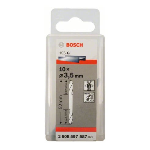 Bosch Doppelendbohrer HSS-G 3,5 x 14 x 52 mm