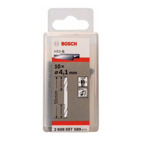 Bosch Doppelendbohrer HSS-G 4,1 x 14 x 55 mm