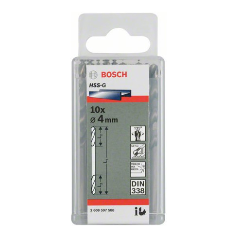 Bosch Doppelendbohrer HSS-G 4,5 x 17 x 58 mm