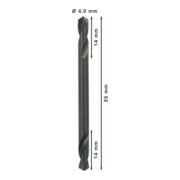 Bosch Doppelendbohrer HSS-G 4 x 14 x 55 mm-5