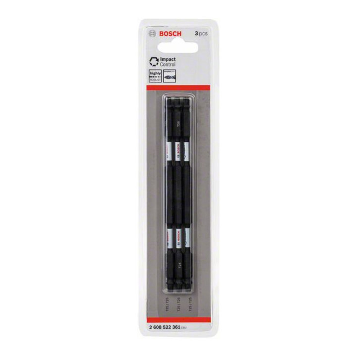 Bosch Doppelklingen Schrauberbit-Set Impact Control 3-teilig T25 150 mm