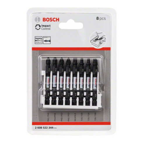 Bosch Doppelklingen Schrauberbit-Set Impact Control 8-teilig diverse 65 mm