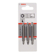 Bosch Doppelklingenbit-Set 3-teilig PZ1 PZ1 PZ2 PZ2 PZ3 PZ3 60 mm-3