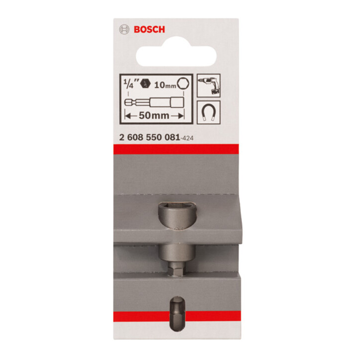 Bosch dopsleutel 50 x 10 mm M 6 met magneet