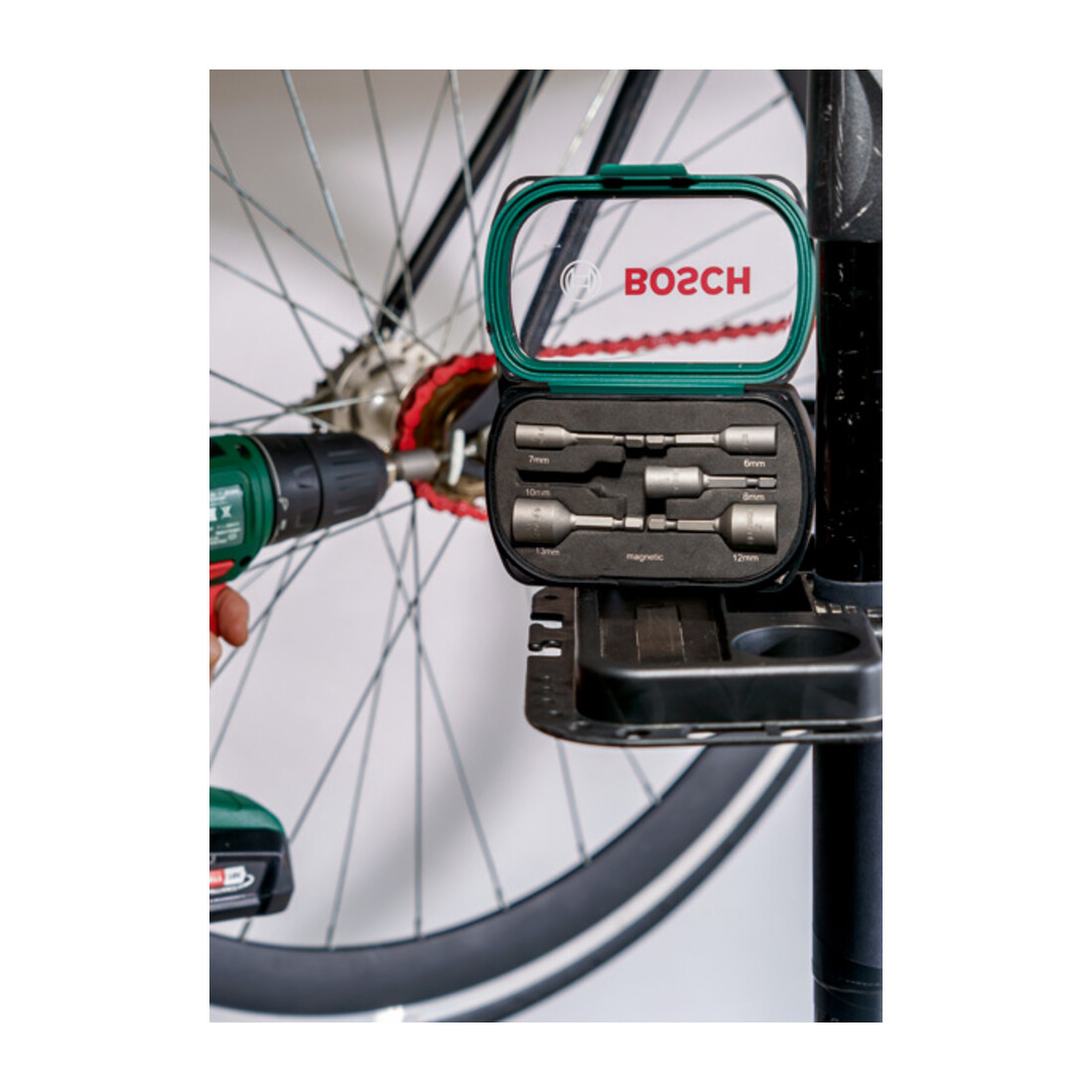 Bosch dopsleutelset, 6 stuks