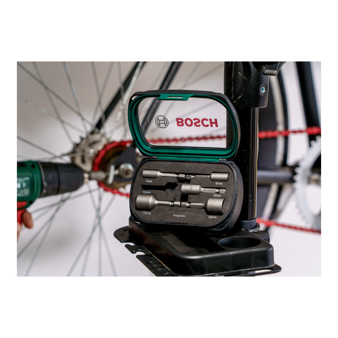 Bosch dopsleutelset, 6 stuks