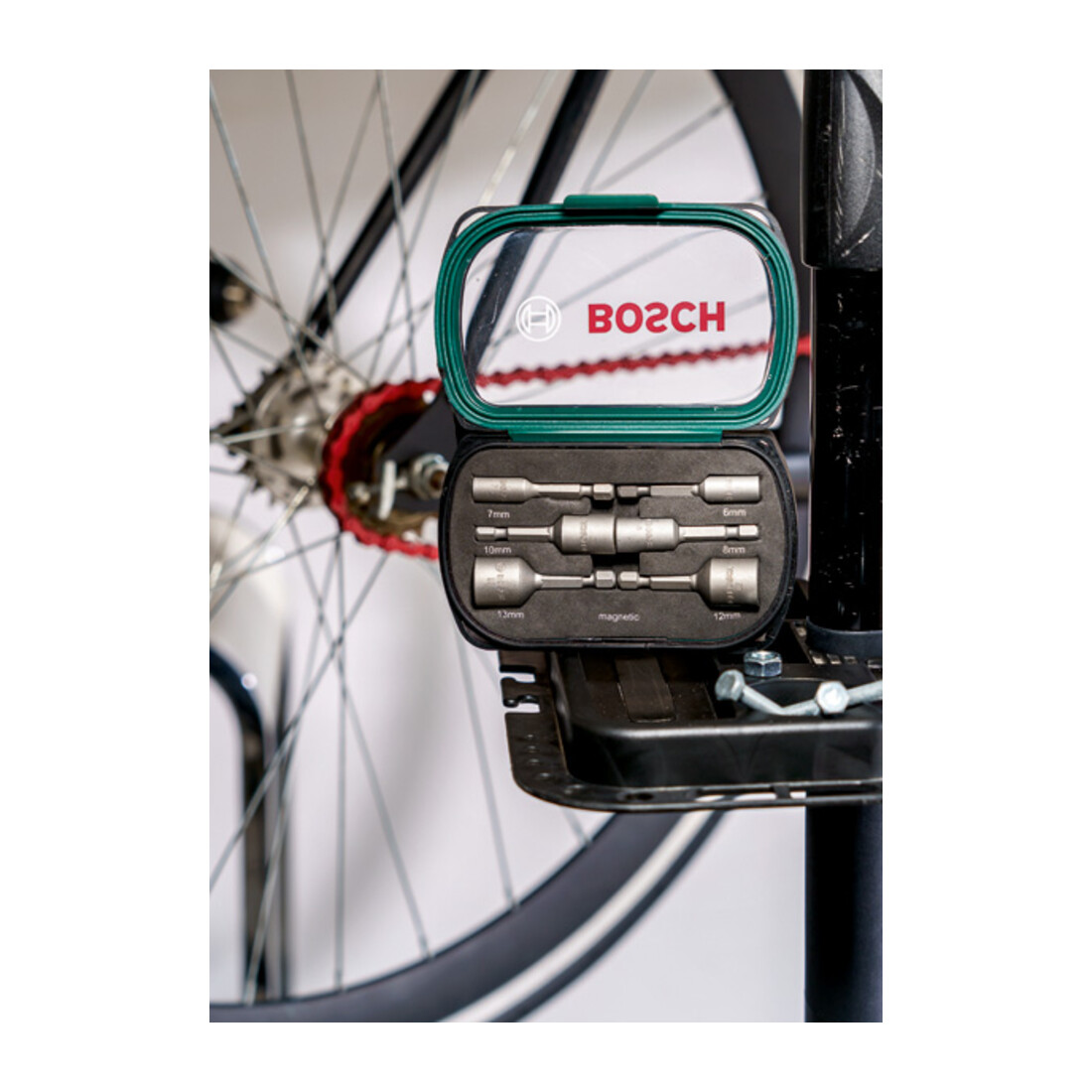 Bosch dopsleutelset, 6 stuks