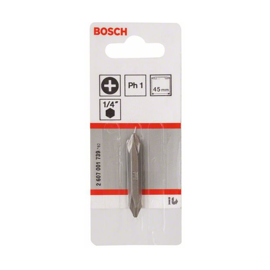 Bosch dubbelbaard bit PH1 PH1 45 mm