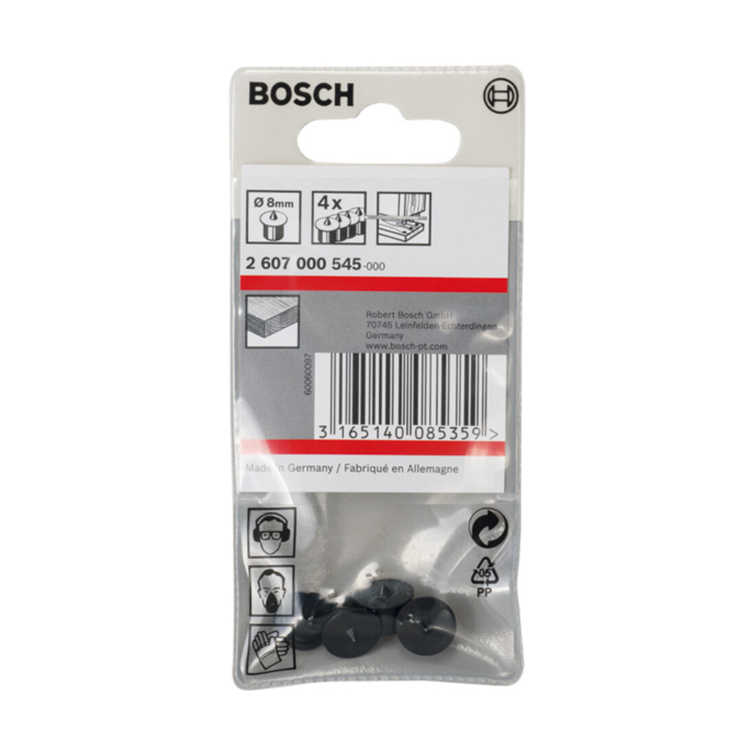 Bosch Dübelsetzer-Set 4-teilig 8 mm