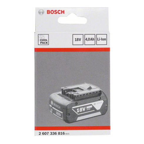Bosch Einschubakkupack 18 Volt Heavy Duty (HD), 4,0 Ah Li-Ion GBA M-C