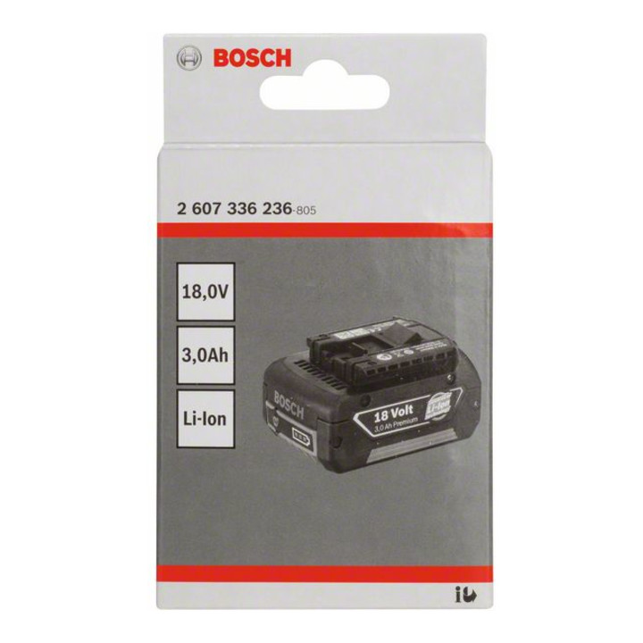 Bosch Einschubakkupack 18V-Standard Duty (SD) 3,0 Ah Li-Ion GBA M-C