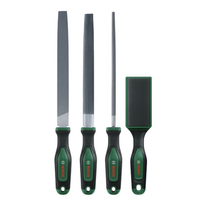 Bosch Ensemble de limes 200 mm / 8" avec brosse, 4 pièces
