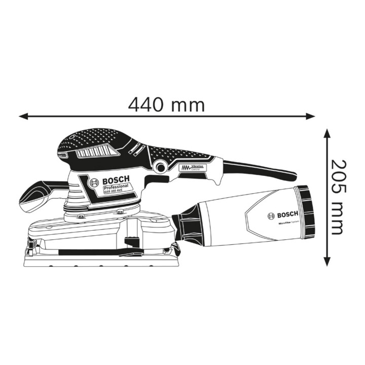 Bosch Excenterschuurmachine GSS 280 AVE met L-BOXX