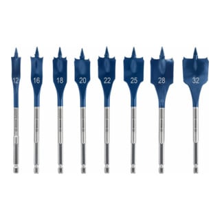 Bosch EXP SelfCutSpeed Flachfräsbohrerset, 8-tlg