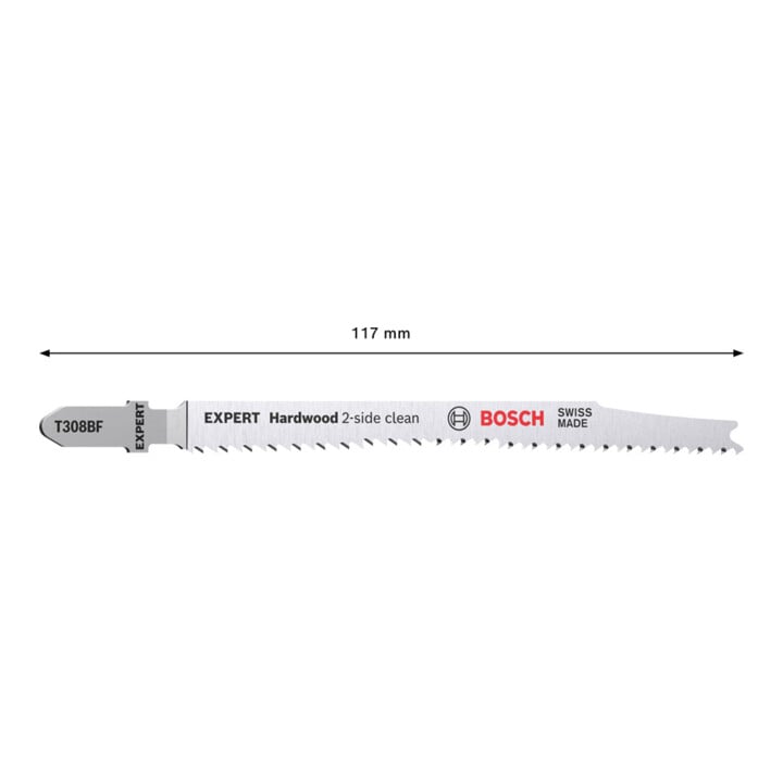 Bosch Expert 'Hardwood 2 side clean' T 308 BF Jigsaw Blade