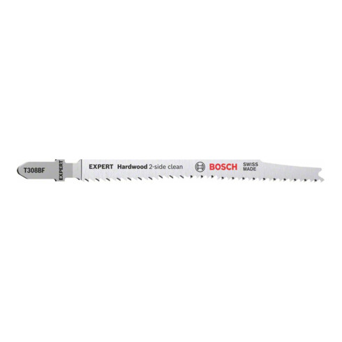 Lame de scie sauteuse Bosch Expert bois dur, nettoyage double face T 308 BFP