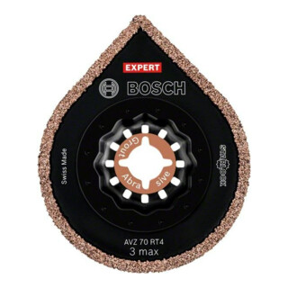 Bosch Expert 3 max AVZ 70 RT4 plaat voor het verwijderen van scharnieren voor multifunctioneel gereedschap, 70 mm
