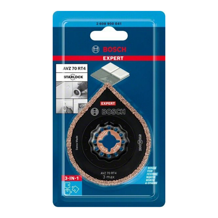 Bosch Expert 3 max AVZ 70 RT4 plaque de démontage des joints pour outils multifonctions, 70 mm
