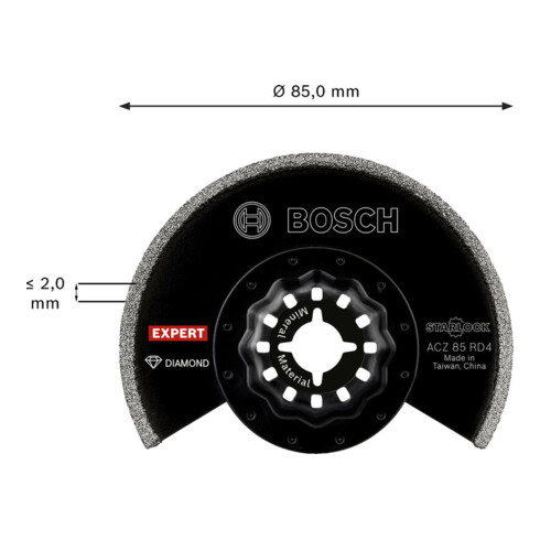 Bosch EXPERT ACZ 85 RD4 Grout Segment Blade, 85 mm, 10-tlg.
