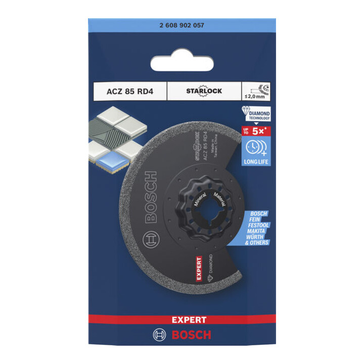 Bosch EXPERT ACZ 85 RD4 Grout Segment Blade, 85 mm