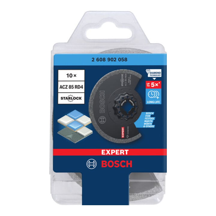 Bosch EXPERT ACZ 85 RD4 voegsegmentzaagblad, 85 mm, 10-dlg.